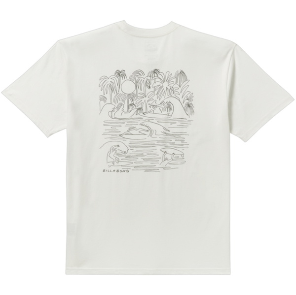 2025 Billabong Mens Scenes Regular T-Shirt 24A353521 - Off White